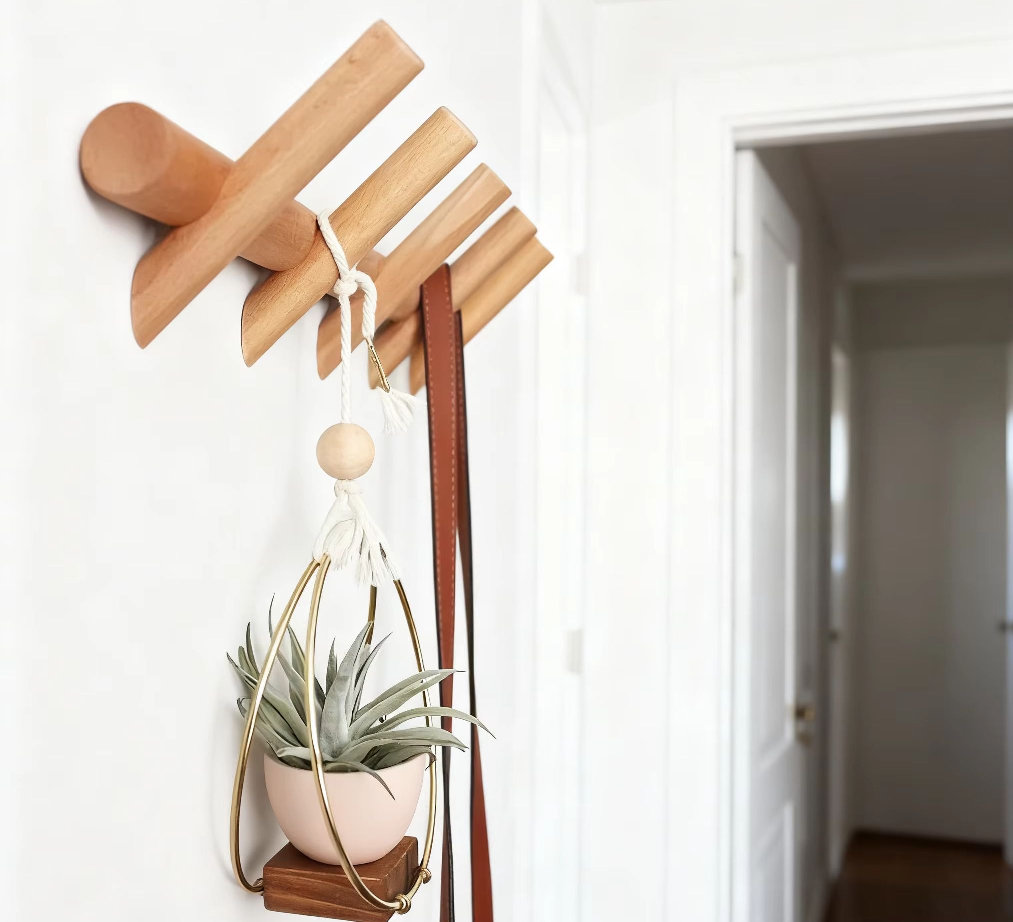 Furniture Hook Hardware - 4/5 후크와 북유럽 단단한 나무 코트