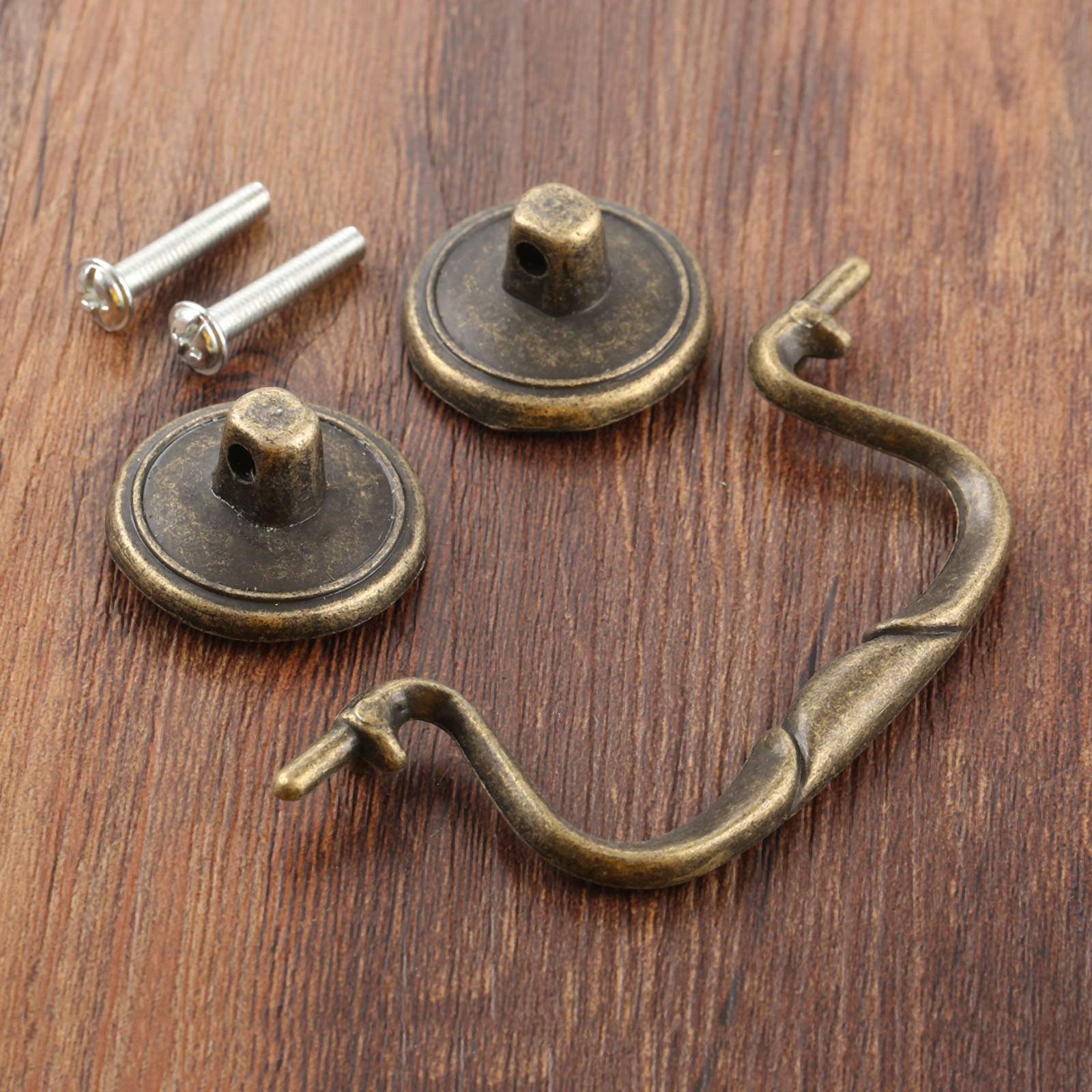 Furniture Hardware Shop - 1pc 빈티지 플라스틱 풀 핸들(나사 포함)