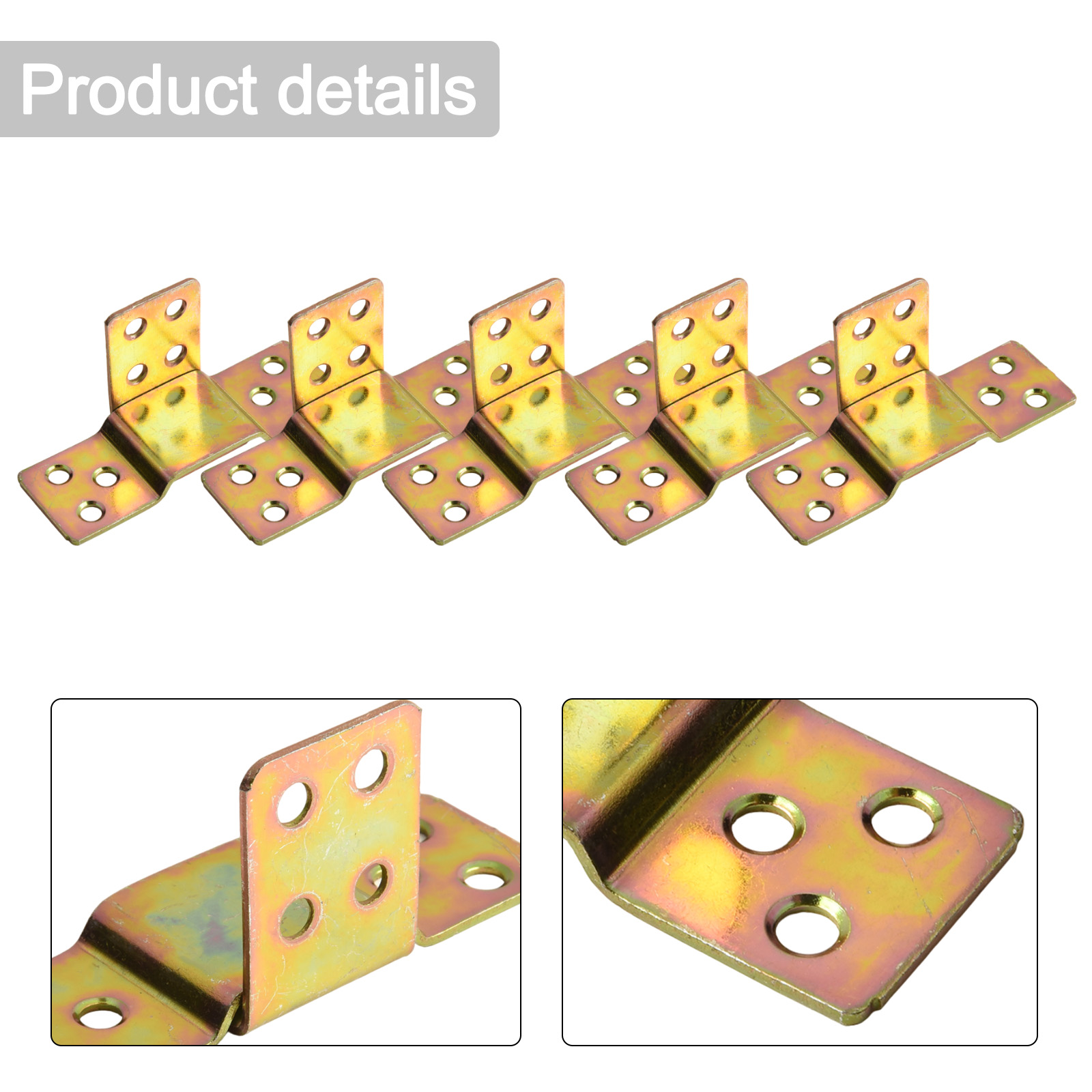 Furniture Hardware For Bed - 5Pcs 금속 침대 레일 브래킷 목재