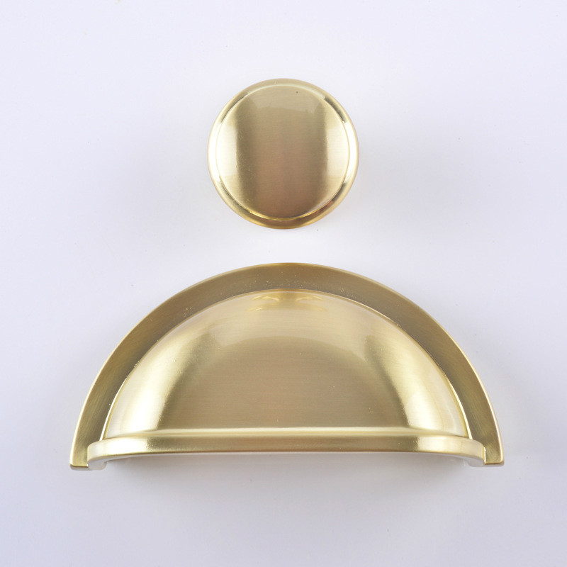 닦았 황동 가구 손잡이 쉘 귀 라운드 단일 구멍 주방  - Drawer Pull Gold 리뷰 및 가격