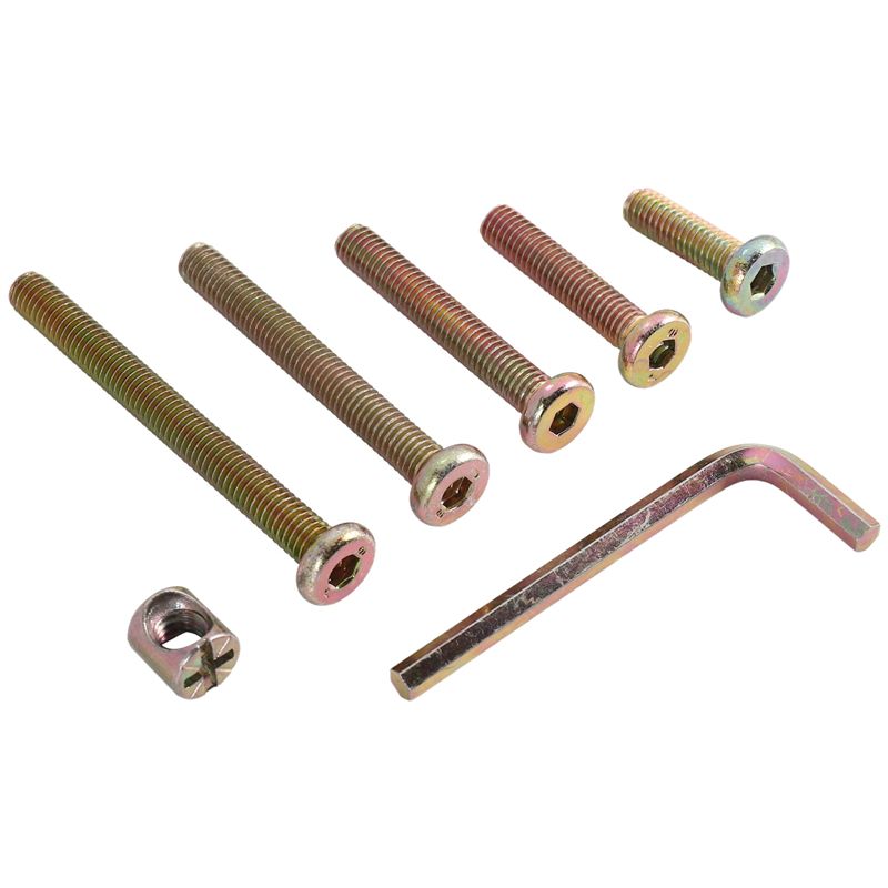 DT17 아기 침대 나사 볼트 키트 M6 육각 소켓 캡 - Furniture Hardware Barrel Nut 리뷰 및 가격