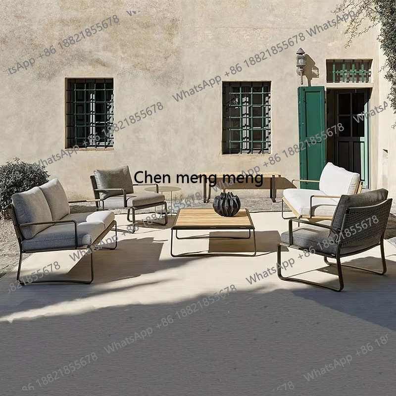 야외용 직조 소파 세트 코너 알루미늄 뒤뜰 북유럽 스타 - Furniture Hardware Restoration 리뷰 및 가격