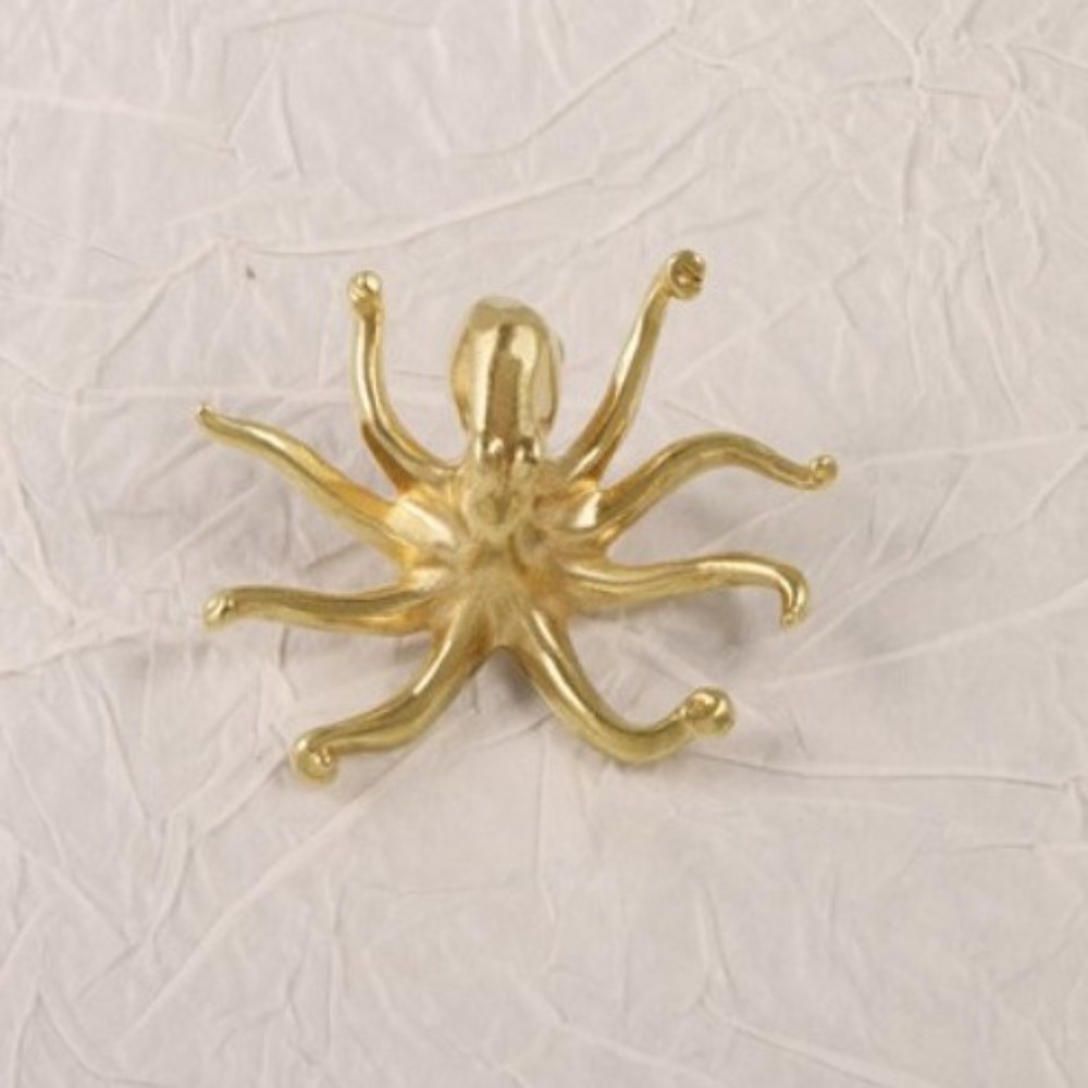 문어 금색 조개껍질 황동 손잡이 레트로 럭셔리 캐비닛  - Drawer Pull Gold 리뷰 및 가격