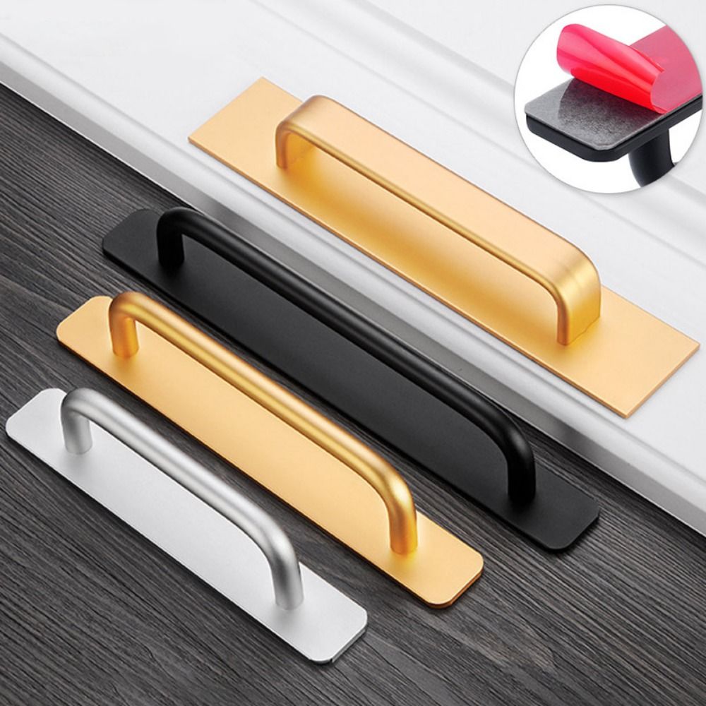 알루미늄 주방 캐비닛 당김 무타공 문짝 손잡이, 자체  - Furniture Hardware Knobs 리뷰 및 가격