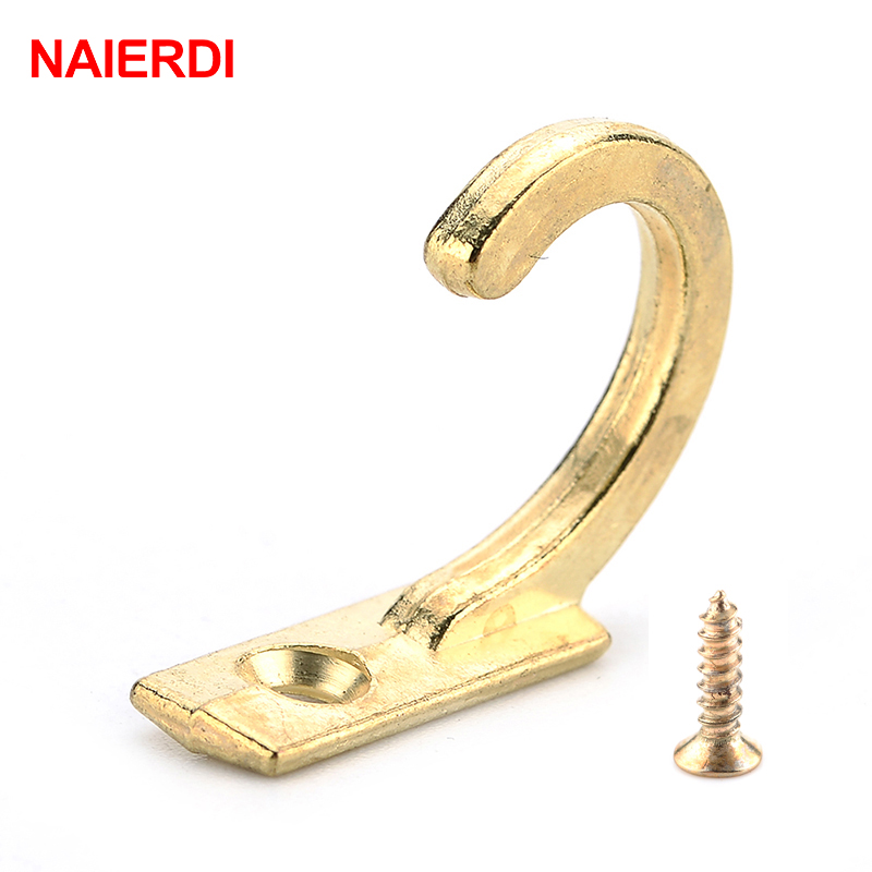 NAIERDI-작은 골동품 벽걸이 후크 10 개, 곡선 - Furniture Hook Hardware 리뷰 및 가격