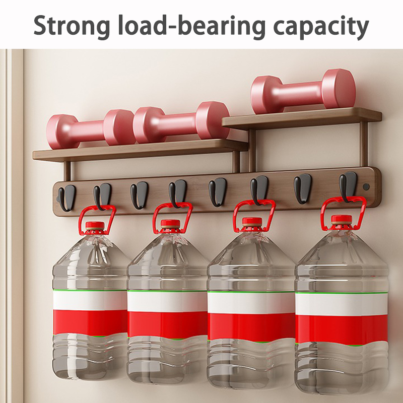 대나무 벽 코트 랙 스토리지 행거 코트 랙 거실 주최자 - Furniture Hook Hardware 리뷰 및 가격