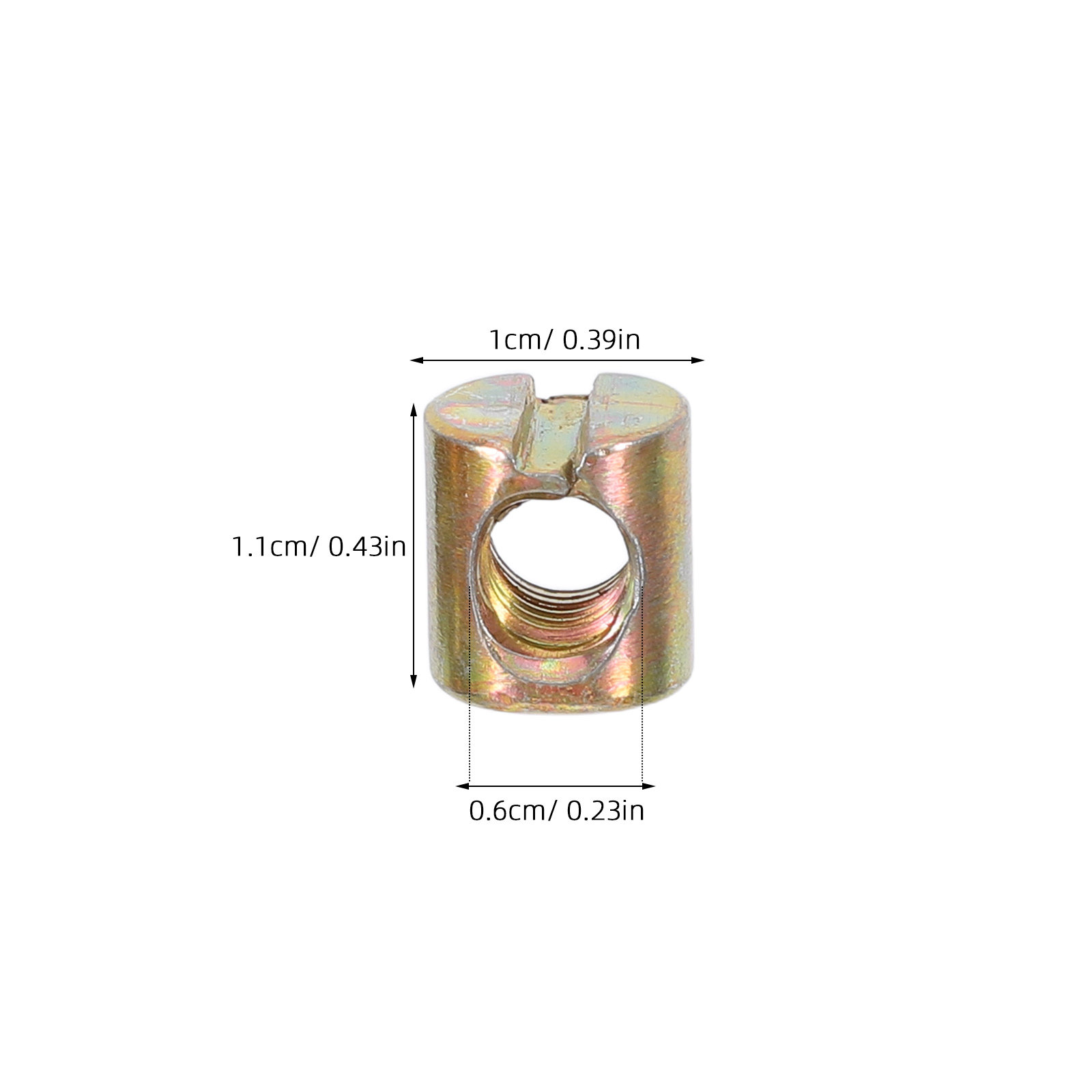100개 가구 너트 M6 탄소강 슬롯형 배럴 너트 가구 - Furniture Hardware Barrel Nut 리뷰 및 가격