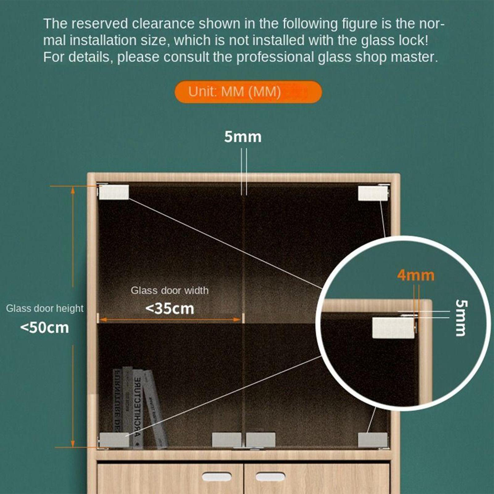 2개 비천공 유리문 힌지 디스플레이 캐비닛 힌지, 와인 - Furniture Hardware Display 리뷰 및 가격