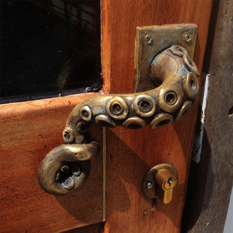 빈티지 문어 문짝 손잡이, 동물 스타일, 야외 후크 가 - Furniture Hardware Knobs 리뷰 및 가격