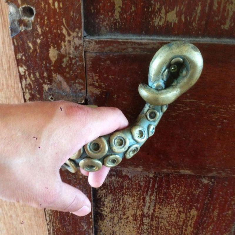 빈티지 문어 문짝 손잡이, 동물 스타일, 야외 후크 가 - Furniture Hardware Knobs 리뷰 및 가격