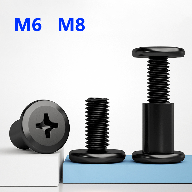 이치안위안 블랙 카본 스틸 시카고 스크류 M6 M8 바 - Furniture Hardware Barrel Nut 리뷰 및 가격