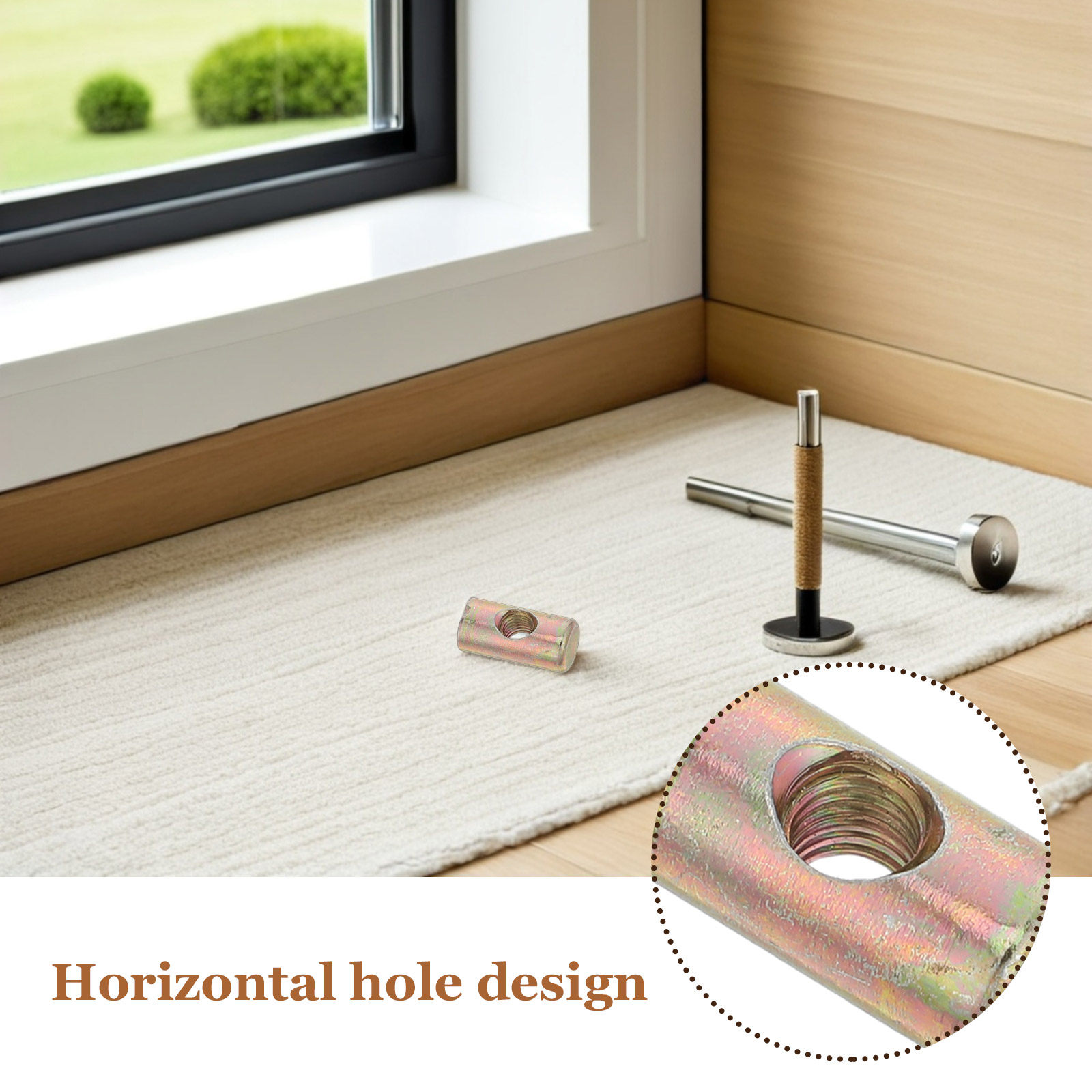 100Pcs 가구 조립 너트 크로스 다웰 배럴 커넥터  - Furniture Hardware Barrel Nut 리뷰 및 가격
