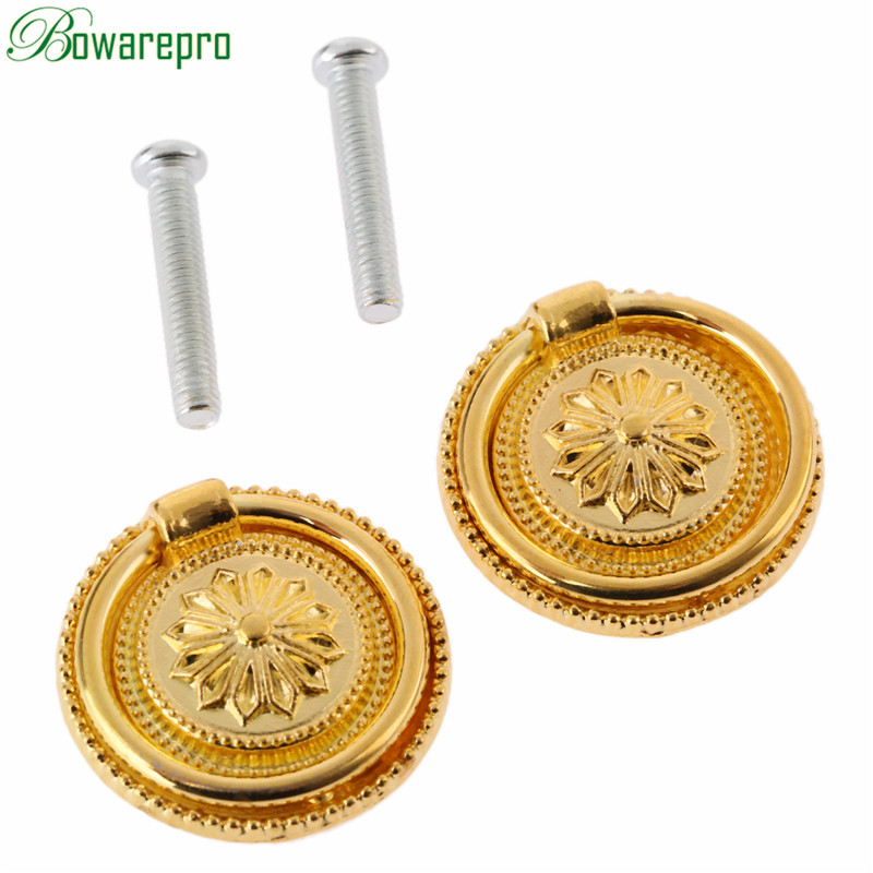 2Pcs 30mm 직경 캐비닛 서랍 손잡이와 손잡이 찬 - Drawer Pull Gold 리뷰 및 가격
