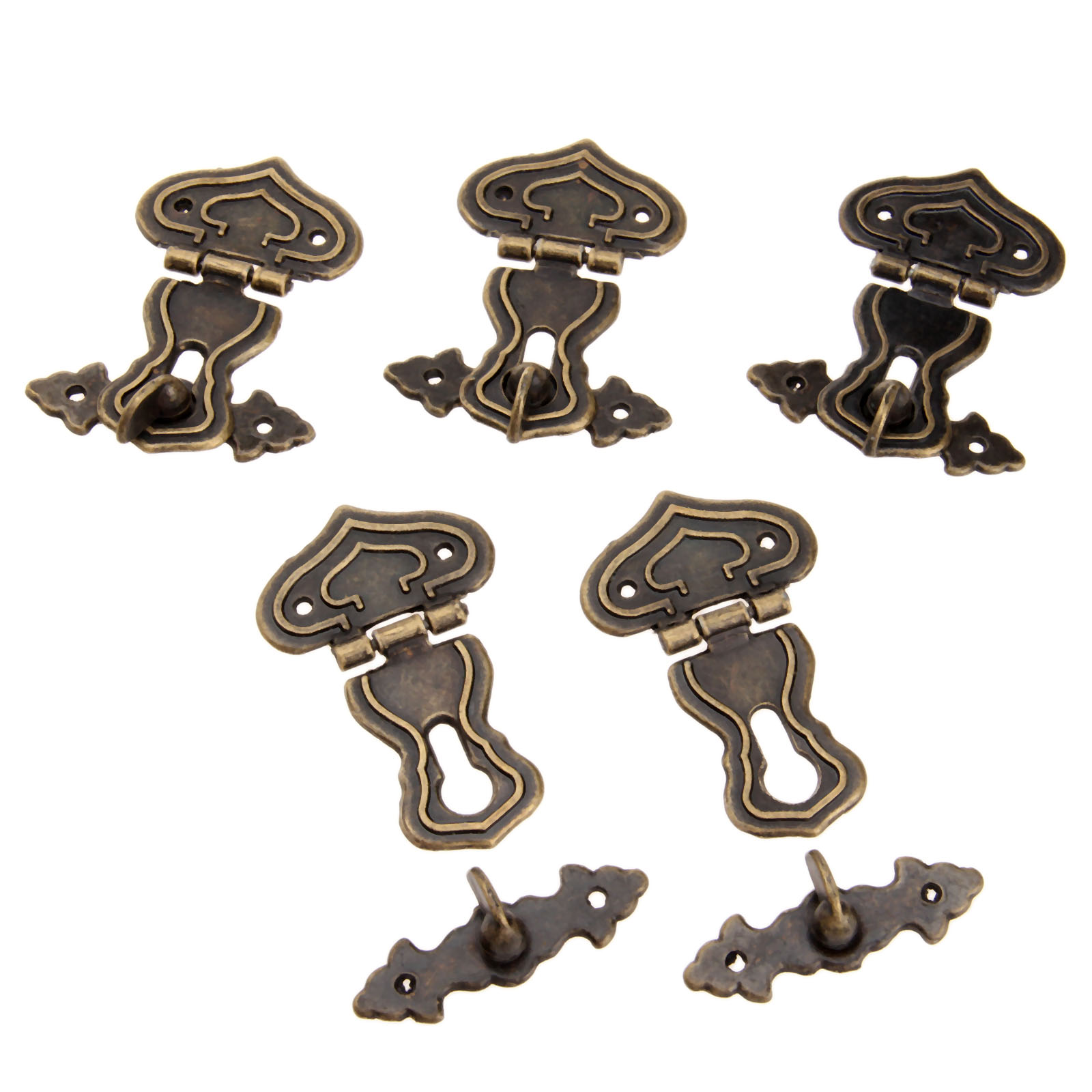 골동품 금속 자물쇠 장식 걸쇠 후크 선물 나무 보석 상 - Furniture Hook Hardware 리뷰 및 가격