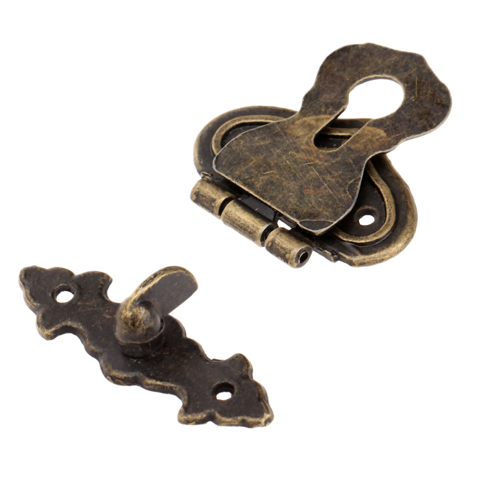 골동품 금속 자물쇠 장식 걸쇠 후크 선물 나무 보석 상 - Furniture Hook Hardware 리뷰 및 가격