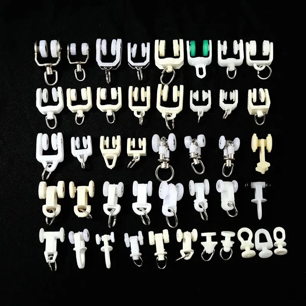 10개입 직선 곡선 트랙 롤러 커튼 휠 레일 커튼 훅  - Furniture Hook Hardware 리뷰 및 가격