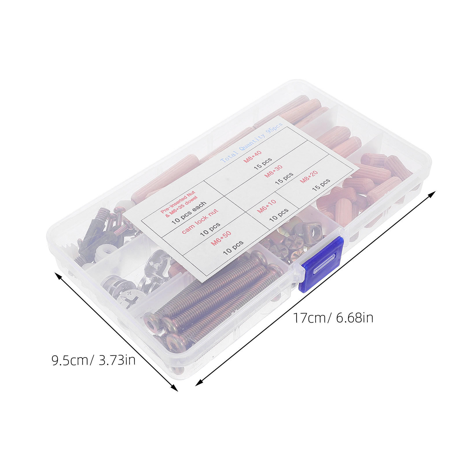 95개 가구 연결 부품 세트 - 이층 침대 조립용 나사 - Furniture Hardware Barrel Nut 리뷰 및 가격