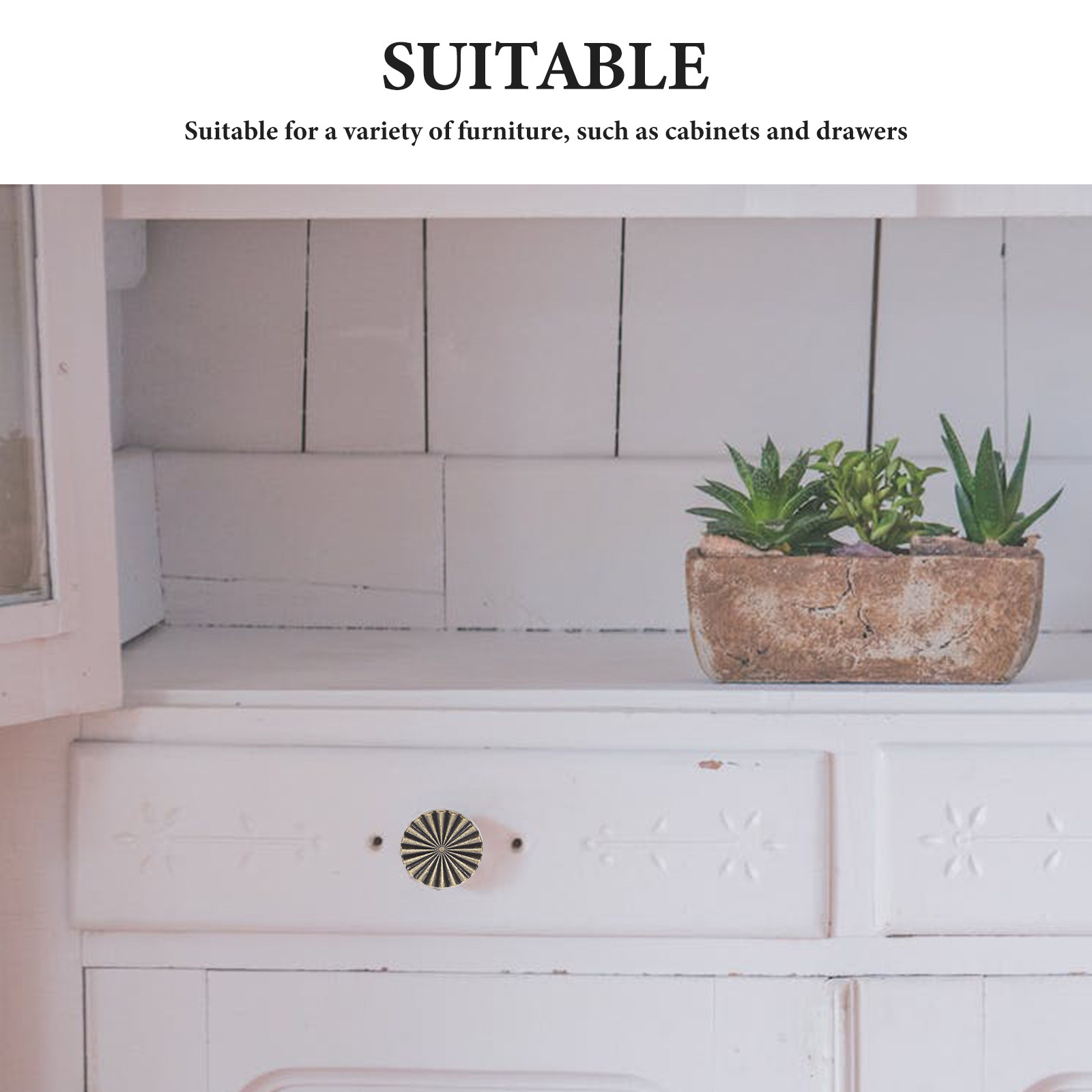 8개 빈티지 황동 서랍 손잡이, 레트로 플랫 캐비닛 손 - Vintage Furniture Hardware Replacement 리뷰 및 가격
