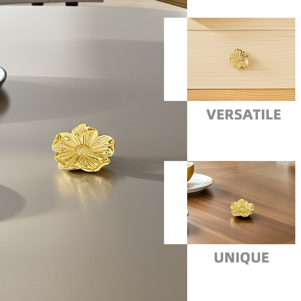 6세트 플로럴 디자인 서랍 손잡이 빈티지 황동 손잡이  - Vintage Furniture Hardware Replacement 리뷰 및 가격
